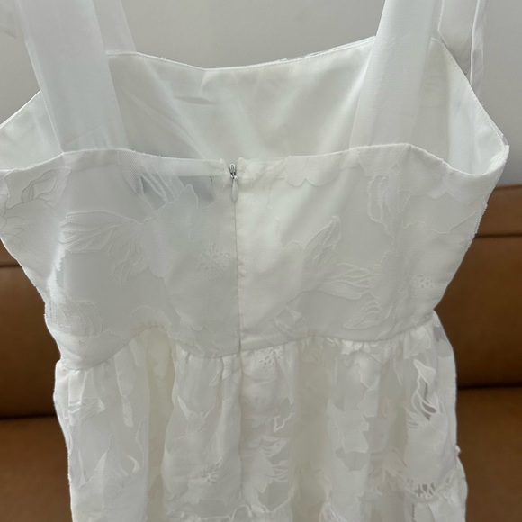 Lulu’s Proof of Perfection White Dress (Bridal Shower) - Picture 4 of 6